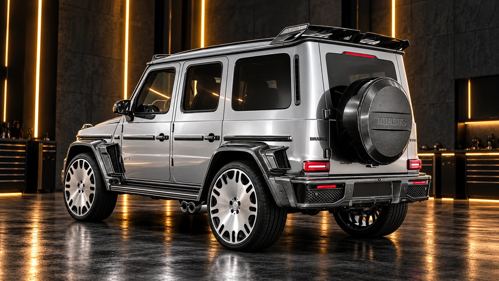 G Brabus 800 / zadná časť WIDESTAR Carbon